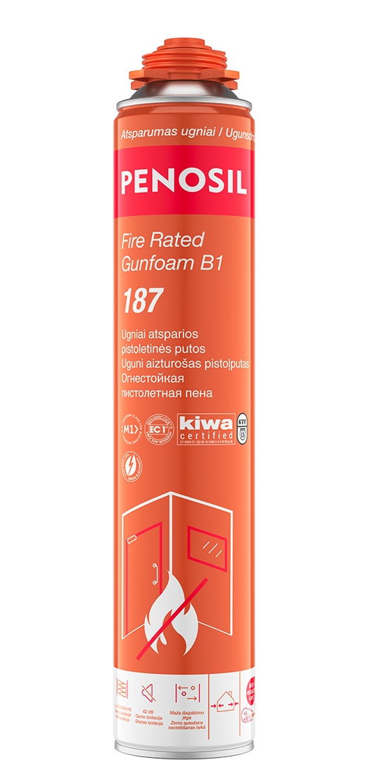 Penosil Fire Rated Foam B1 187 ugniai atsparios putos