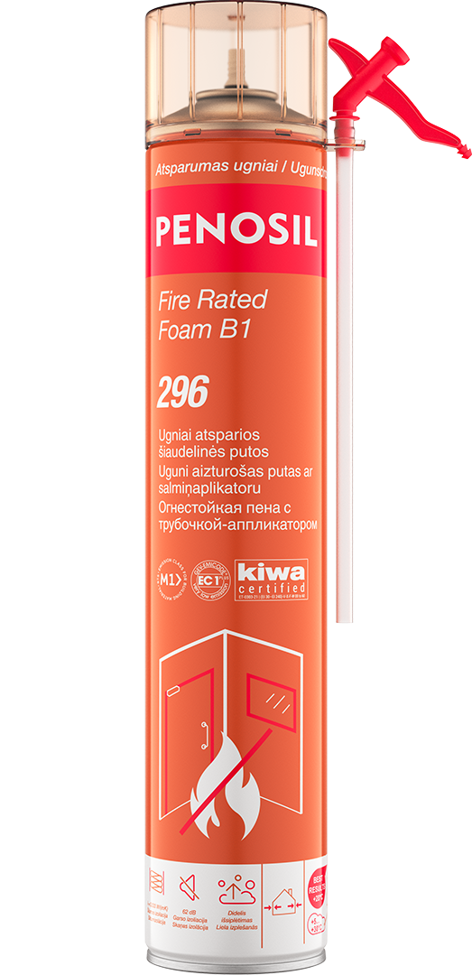 Penosil Fire Rated Foam B1 296 ugniai atsparios putos