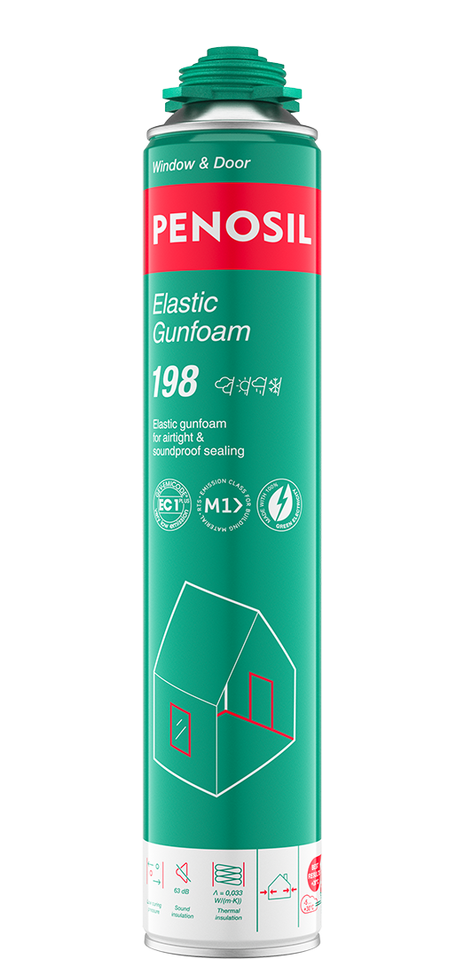 Elastic installation gun foam