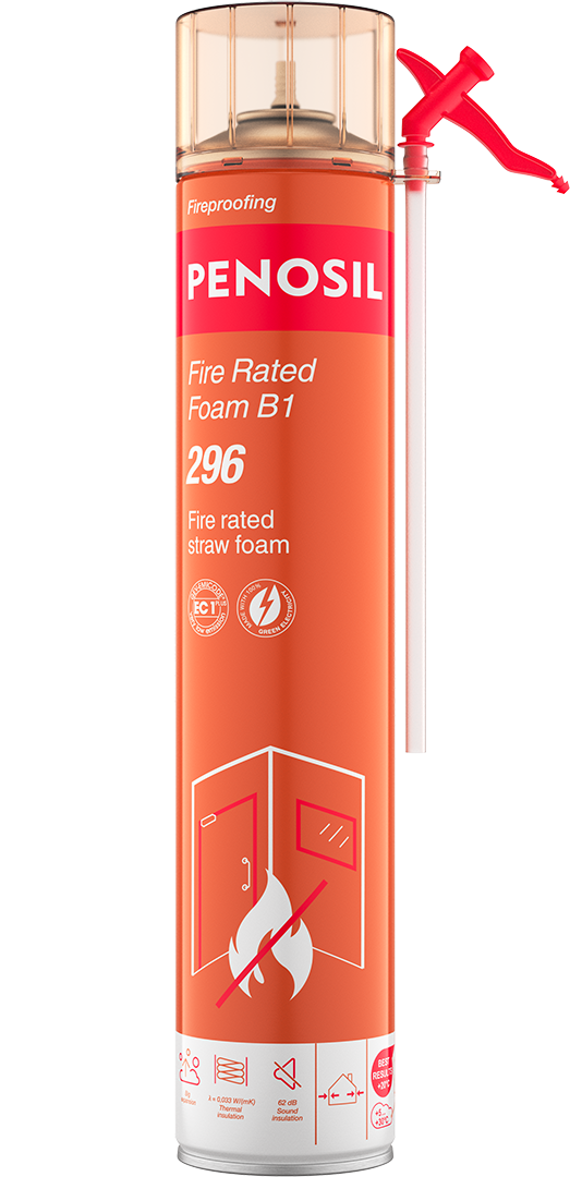 Fire-rated straw foam