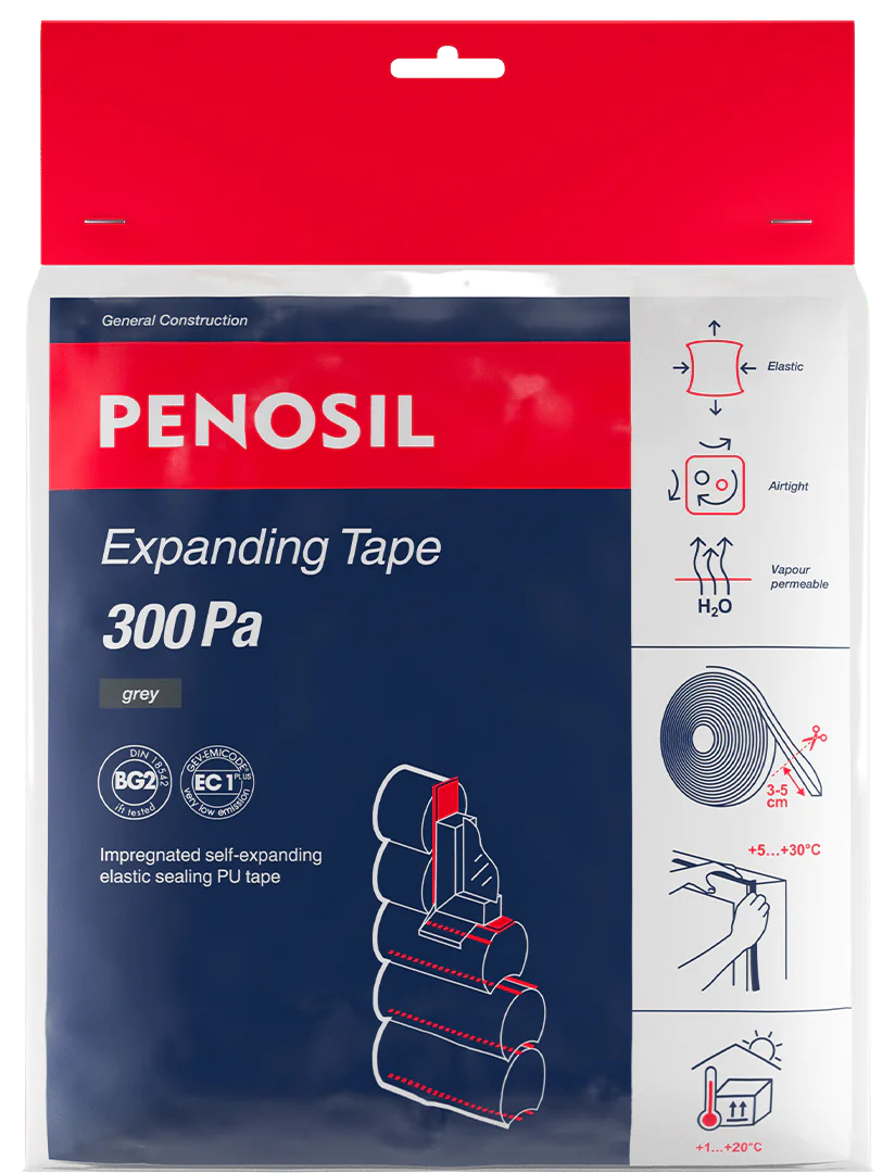 Self-expanding polyurethane sealing tape