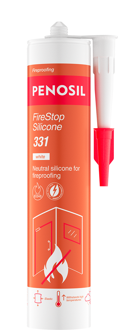 Neutral silicone for fireproofing