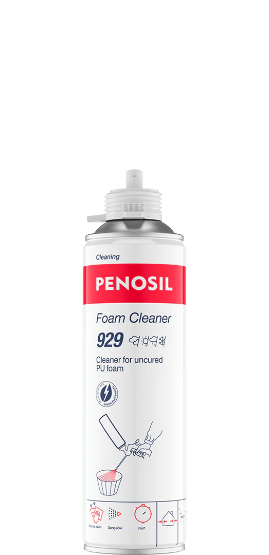 Cleaner for uncured PU foam