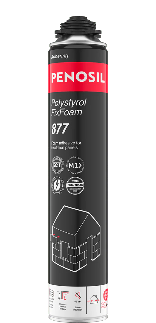 Foam adhesive for insulation boards
